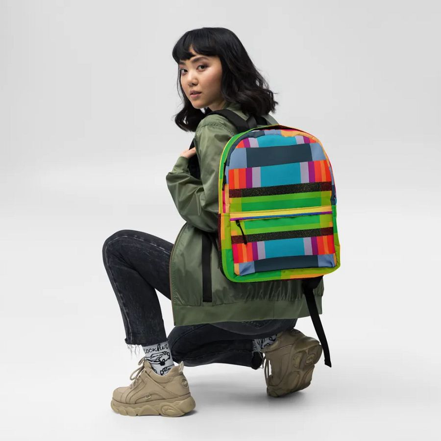 Colorful Blocks #1 - Backpack product image (8)