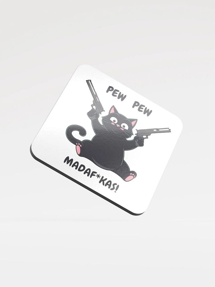 Pew Pew Kitty Coaster product image (1)