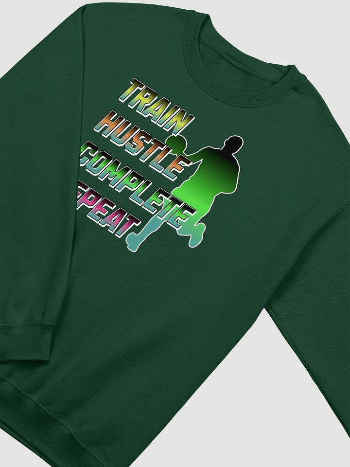 Train Hustle Complete Repeat Basketball Gradient Silhouette Sweatshirt product image (2)