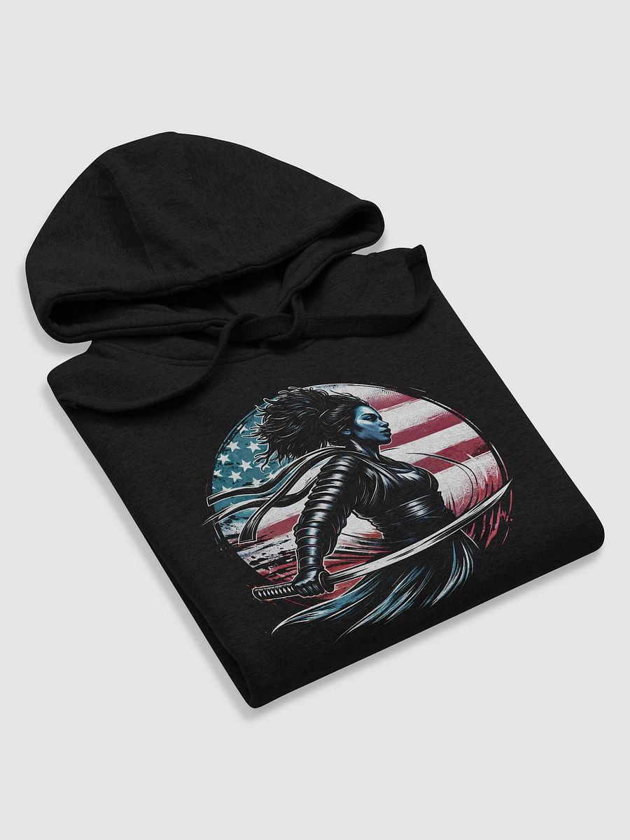 Afro Samurai Girl Unisex Premium Hoodie | Cotton Heritage product image (5)