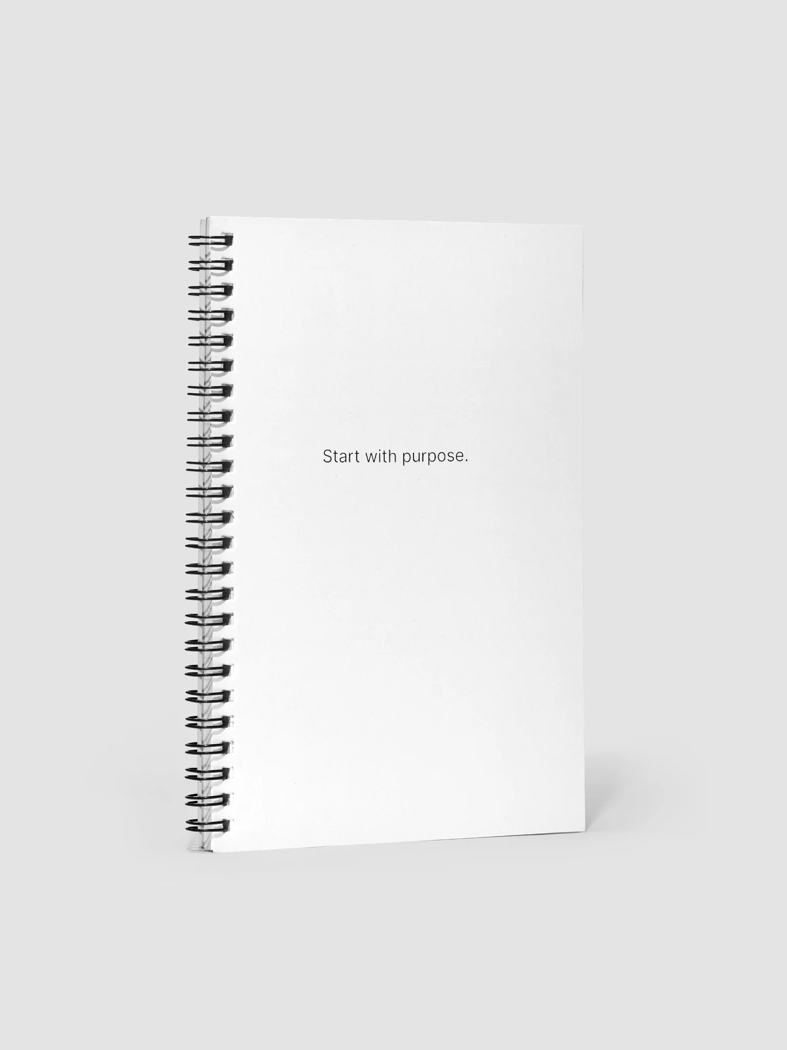 Blank Canvas Spiral Notebook - Start with purpose. product image (1)