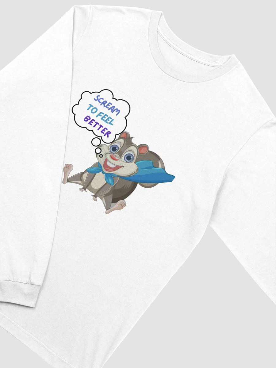 Scream to Feel Better Squirrel Long Sleeve Tee product image (3)