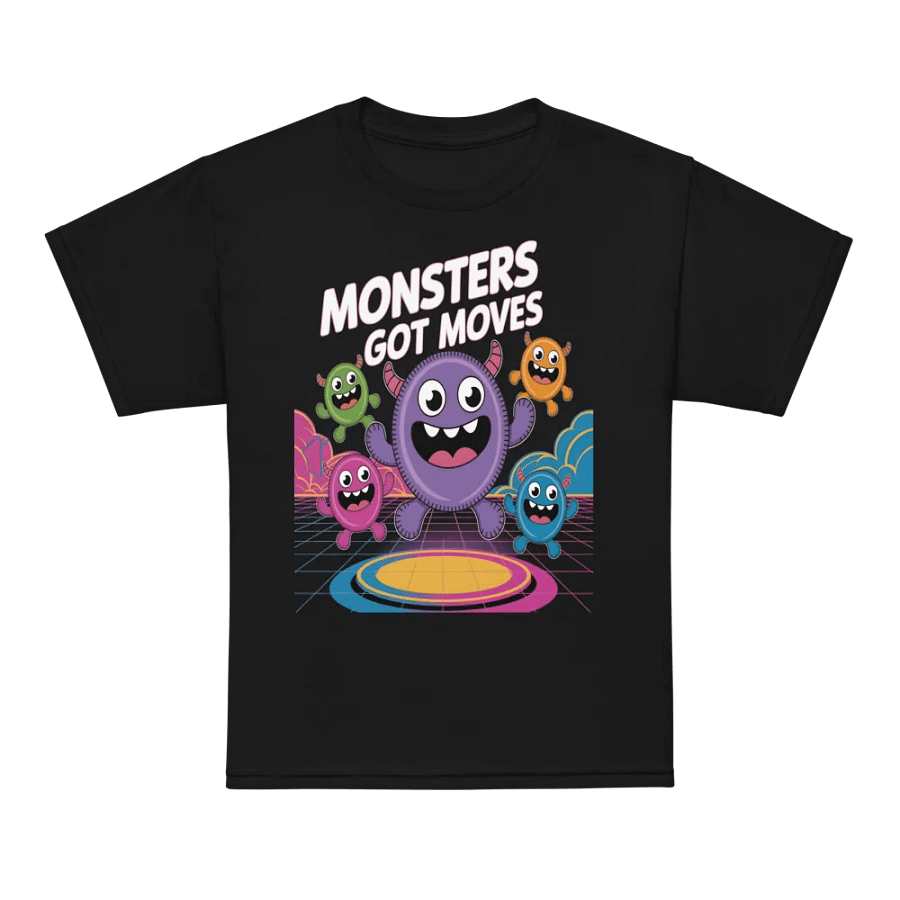 Monsters Got Moves Cool Youth Sports Tee product image (7)