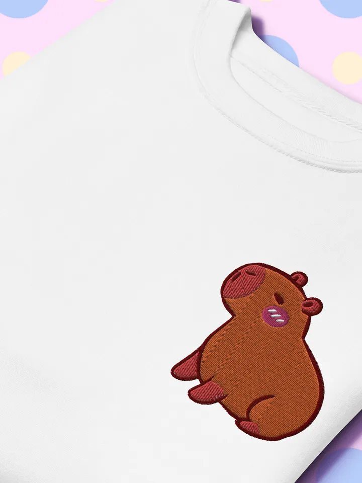 Cute Capybara Embroidered Premium Sweatshirt product image (1)