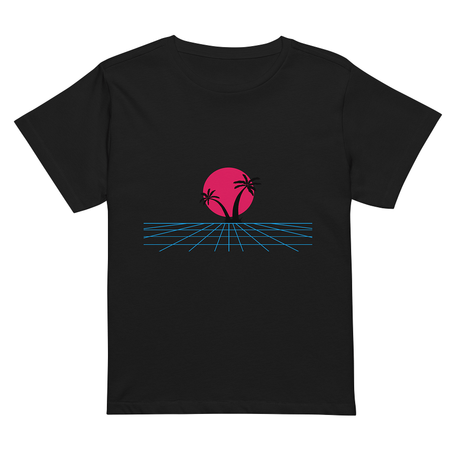 Synthwave Sunset High-Waisted Tee product image (2)