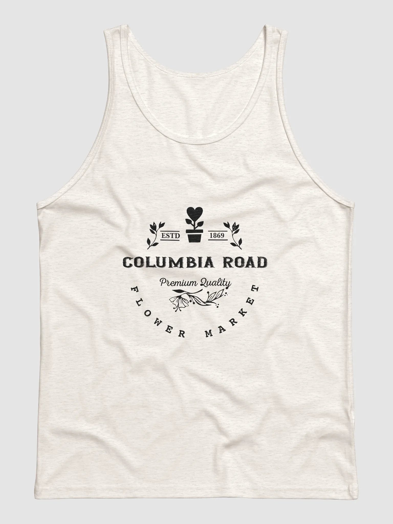 Columbia Road Market Unisex Tank Top (Oatmeal) product image (1)