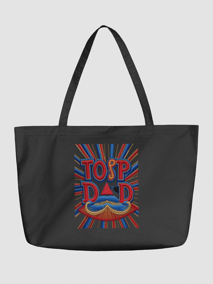 Top Dad Mustache Swirl Tote Bag product image (2)
