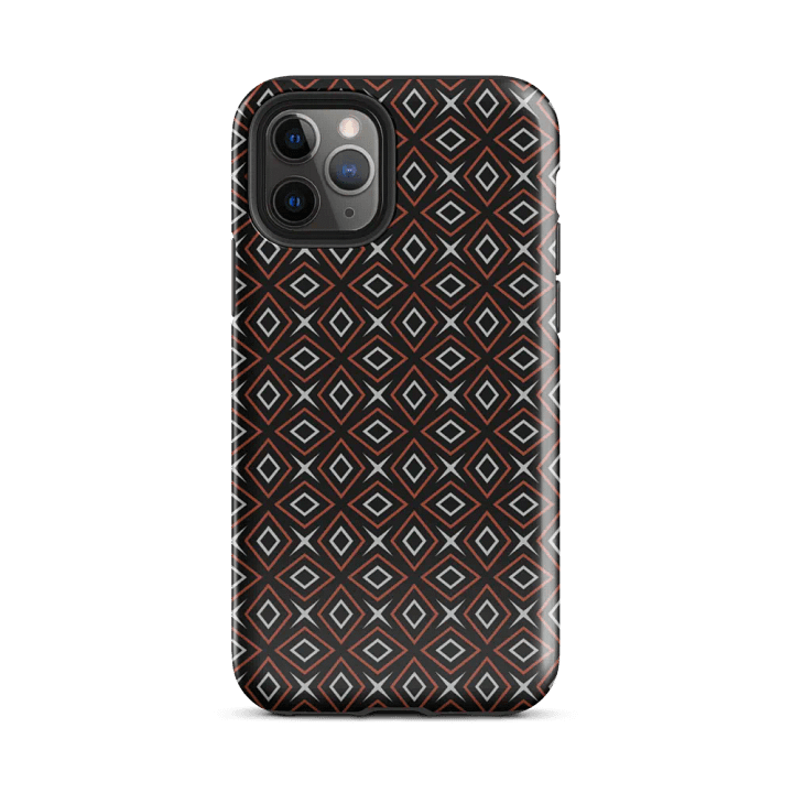 Diamond Dunes Geometric Pattern Tough iPhone Case product image (2)