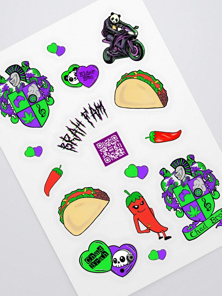 'Chad's Favs' Sticker Sheet product image (1)