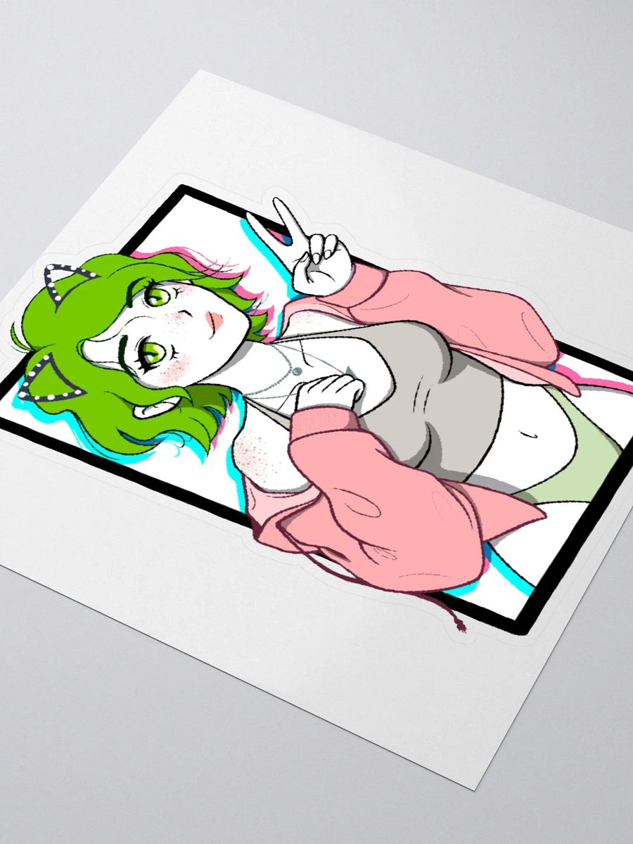 Green Haired Girl - Sticker product image (3)