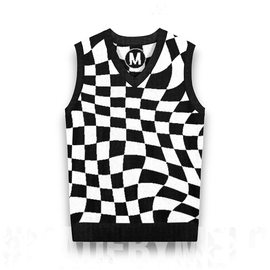 Warped & Checked Out - Knit Sweater Vest | #MadeByMELO product image (1)