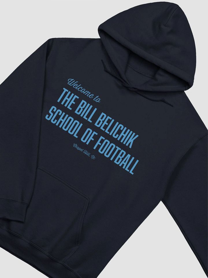 "School of Football" Hoodie (Blue Ink) product image (2)