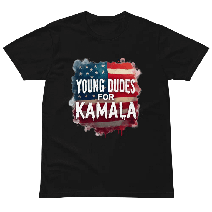 Young Dudes For Kamala Patriotic Kamala Supporters Tee product image (2)
