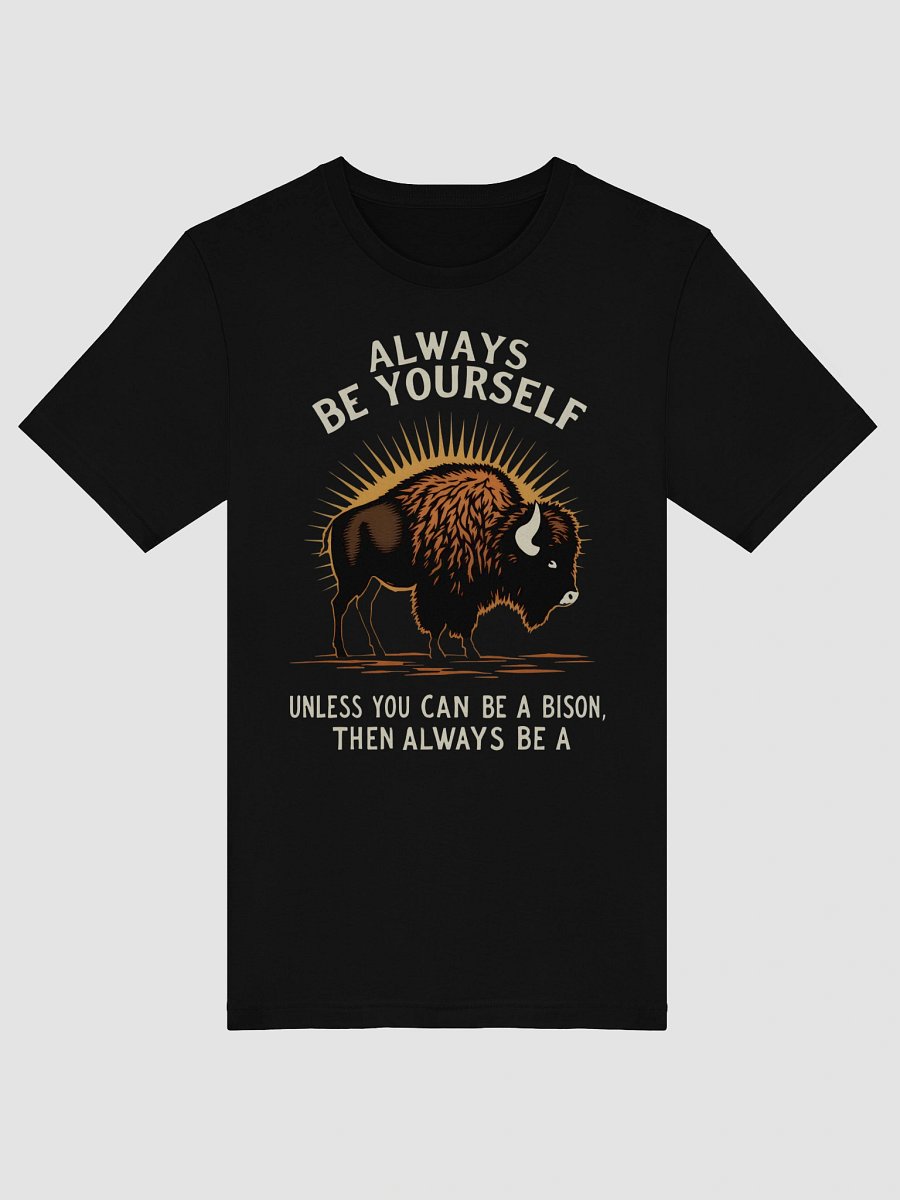 Funny Animal Tee | Always Be Yourself Unless You Can Be A Bison Shirt product image (5)