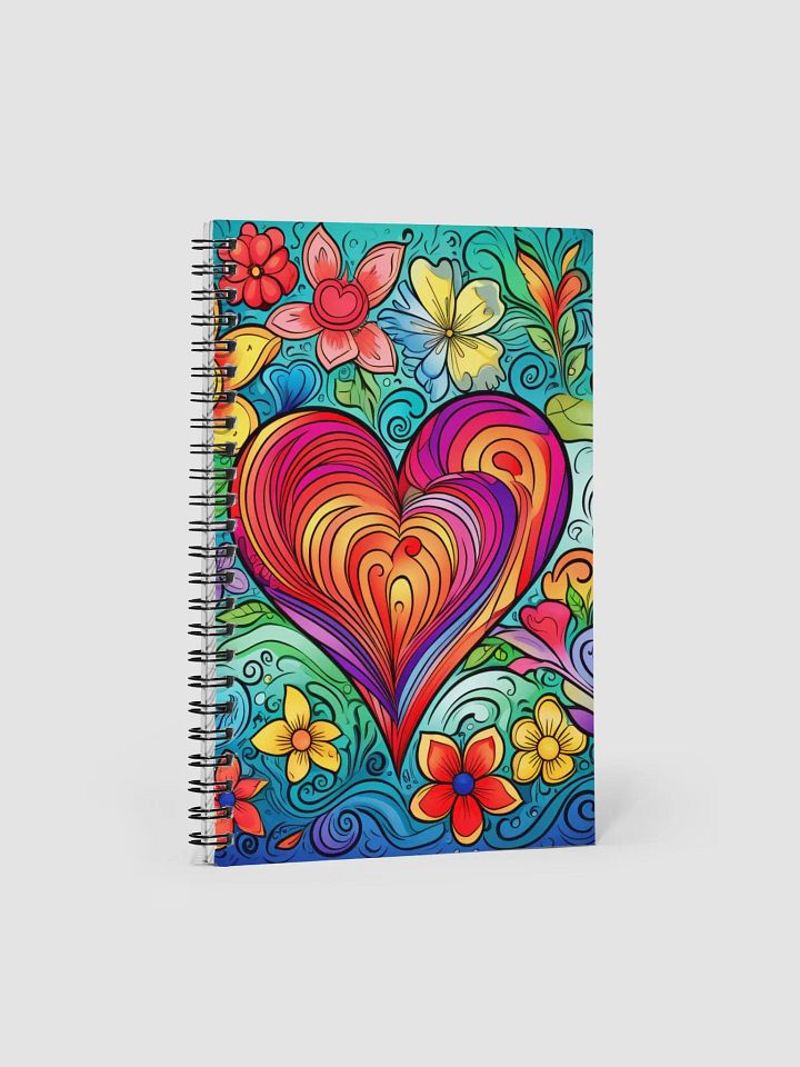 Rainbow of Colors Heart Notebook product image (1)