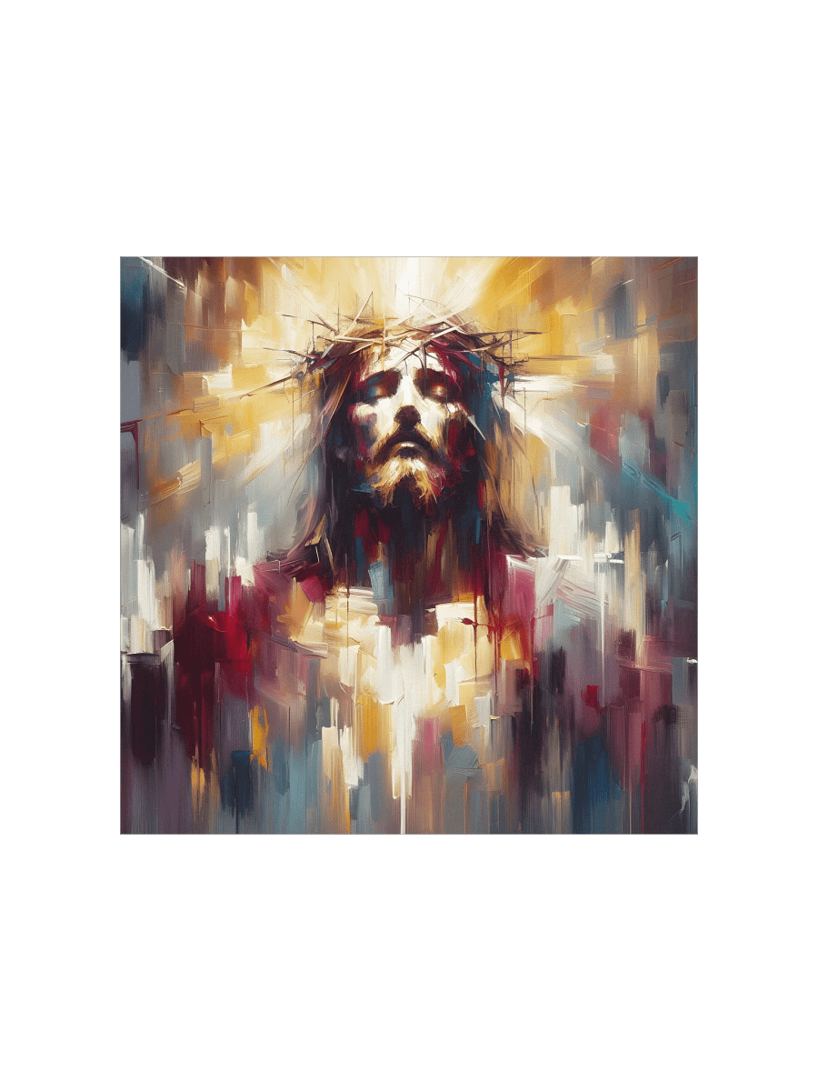 Jesus Christ Radiant Resurrection Art | Modern Christ Art Canvas for Home & Church Décor product image (1)