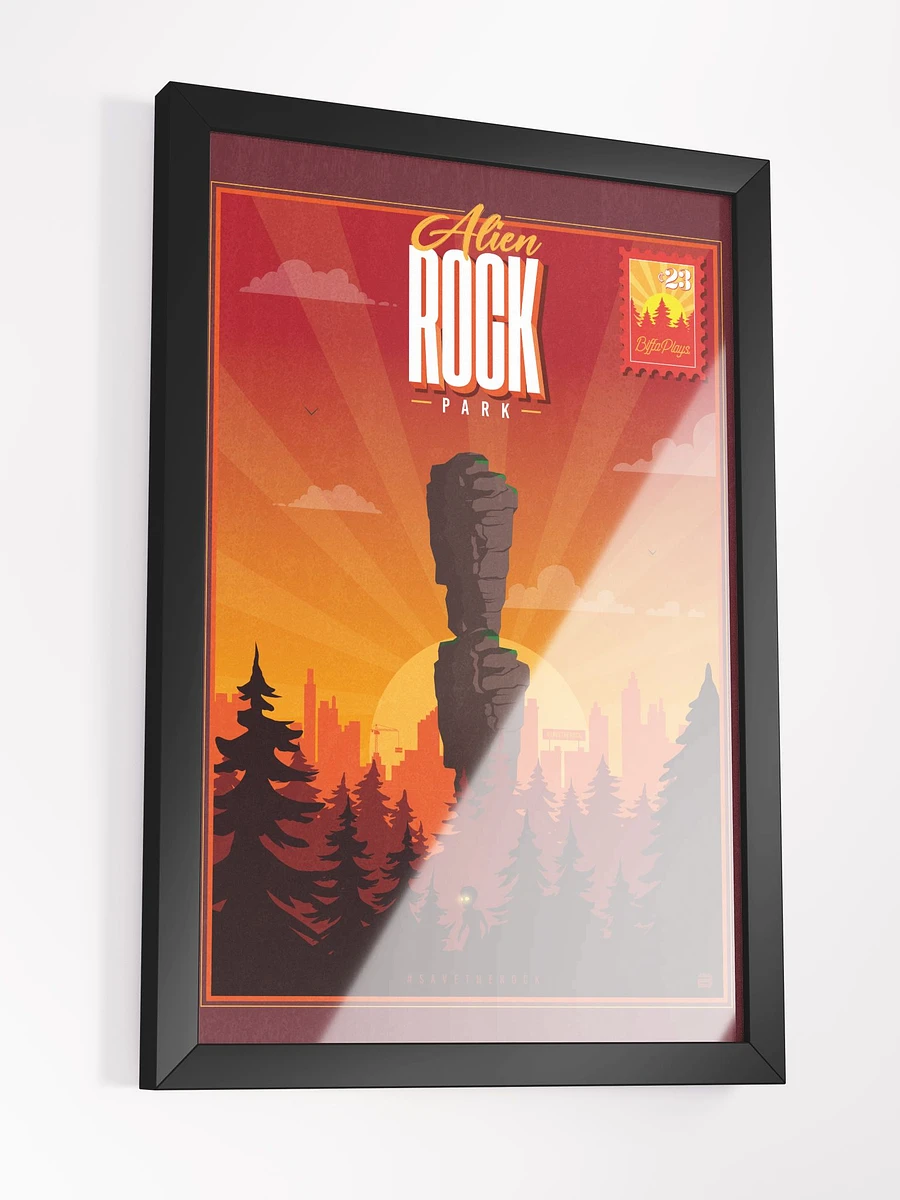 Alien Rock Park (Red) Framed High-Quality Matte Artwork product image (3)