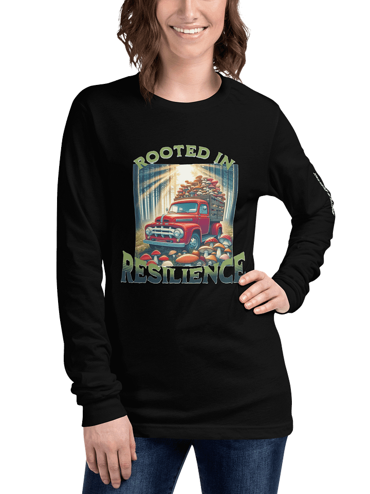 Vintage Red Truck with Mushrooms | Rooted in Resilience Long Sleeve T-Shirt product image (1)
