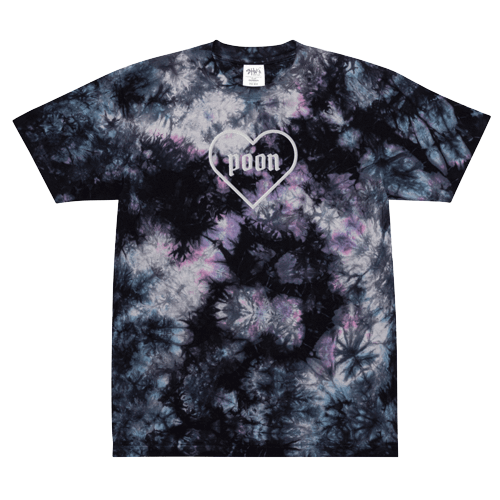 POON - WHT LG LOGO - Oversized Tie-Dye T product image (1)