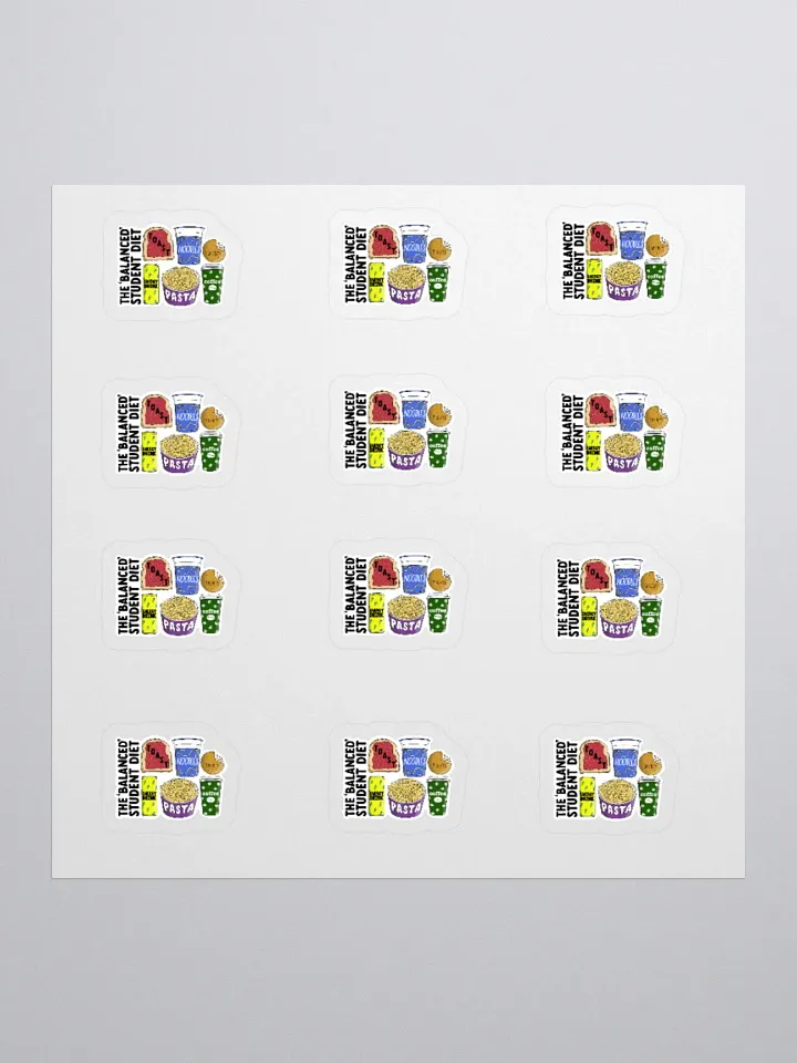 Student Diet Sticker (SMALL Sheet) product image (1)