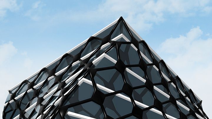 Exoskeleton Parametric Tower Facade Design Grasshopper Rhino Files Download product image (1)