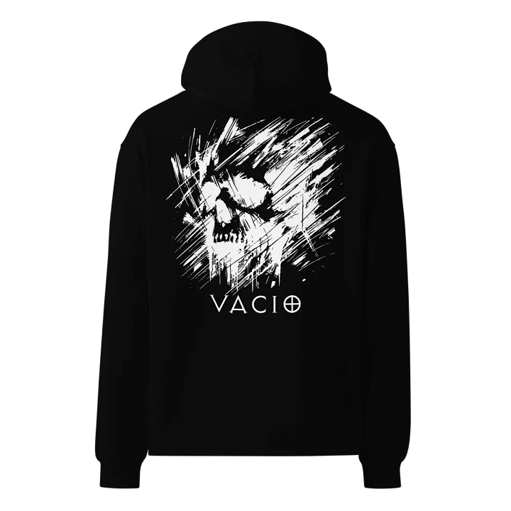 VACIO Abstract Scratch Skull Premium Relaxed Fit Hoodie product image (5)