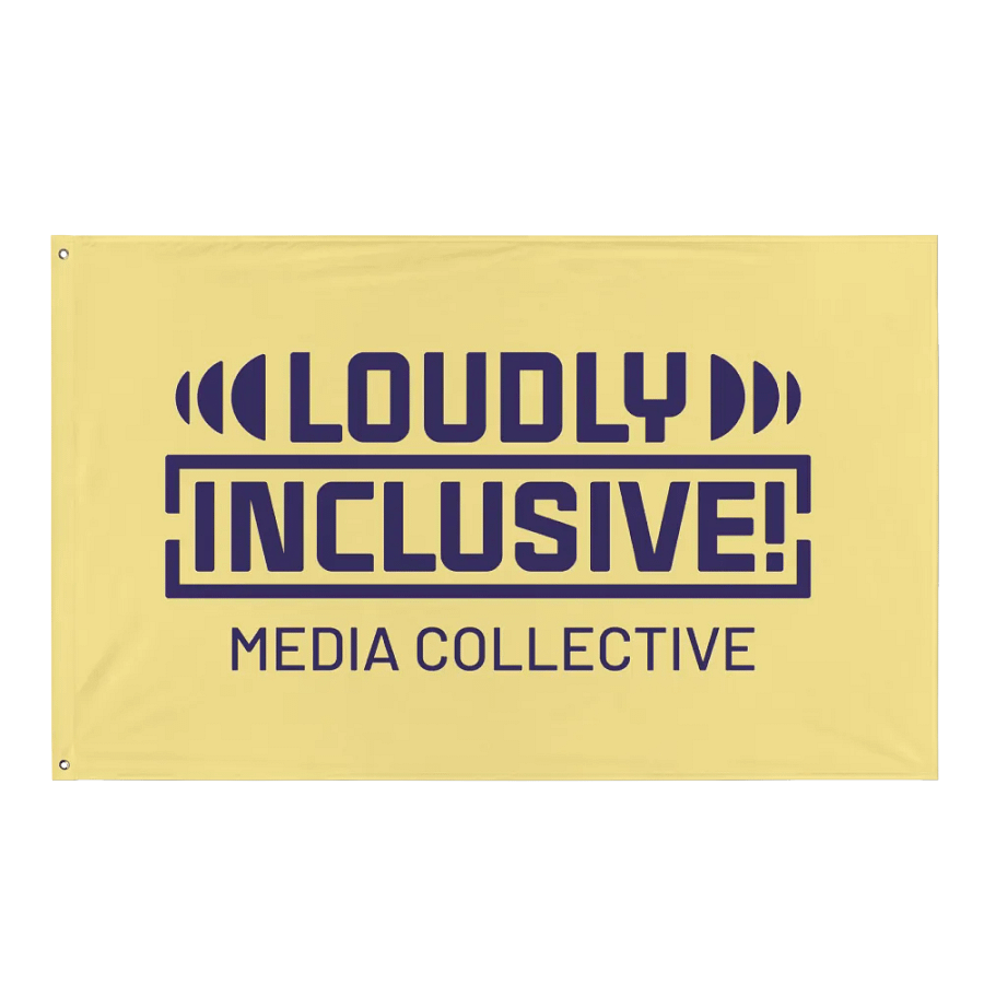 Yellow and Purple Logo Flag product image (1)
