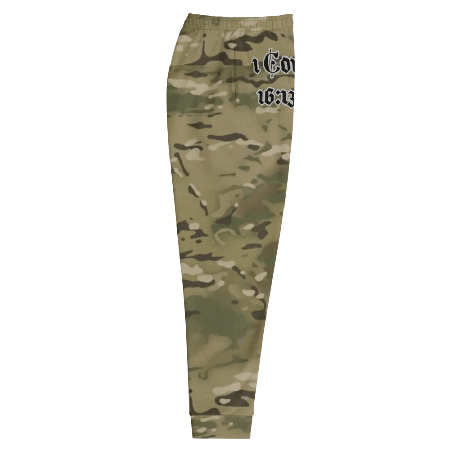 Faithful Camo: 1 Corinthians 16:13 Male Joggers - Multicam product image (10)