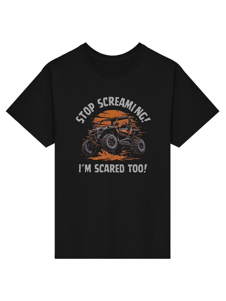 Stop Screaming Print on Gildan Heavyweight Tee product image (2)