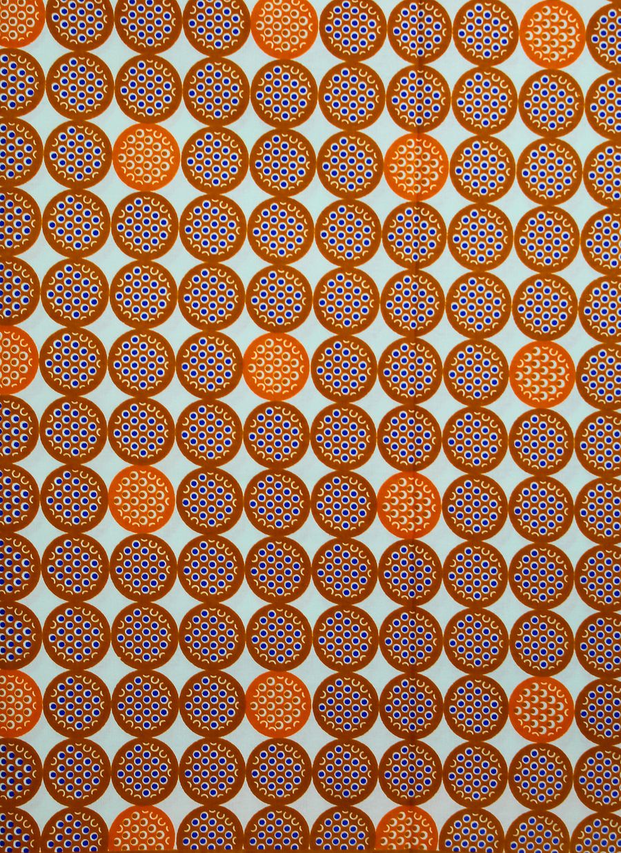Tessuto Africano Wax Print - Design Optical Geometrico - cod.566/B product image (1)
