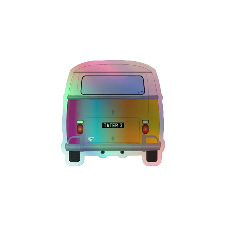 3 Year Taterwave Holo bus sticker! product image (1)