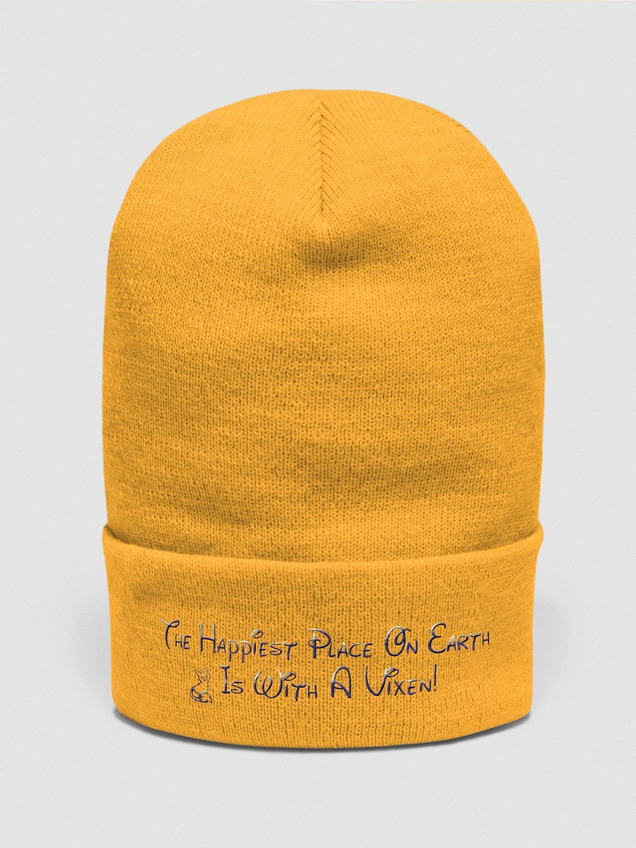 Happiest Place On Earth Is With A Vixen cuffed beanie product image (5)