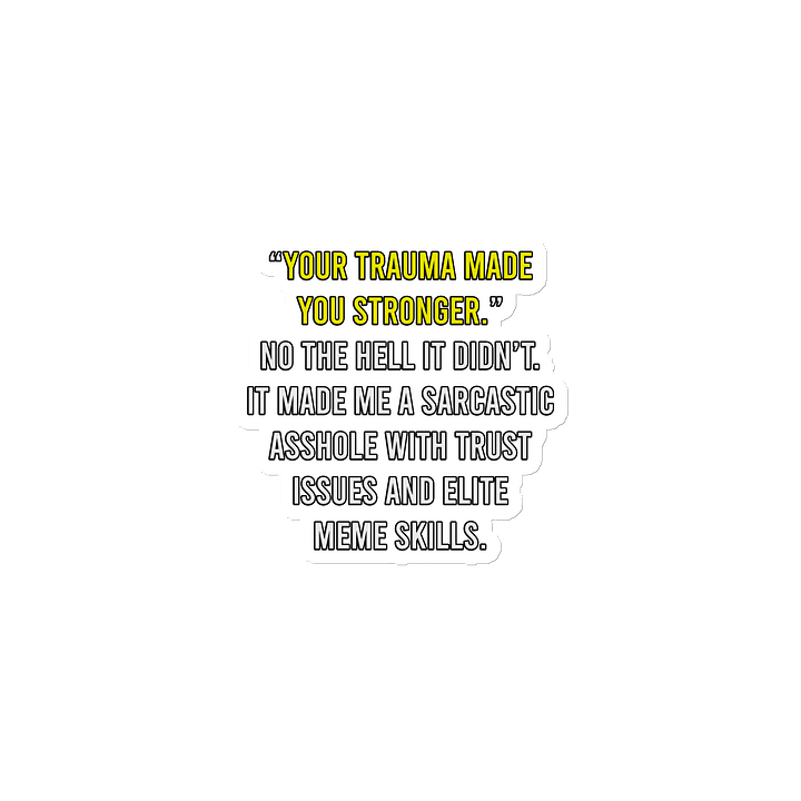 Trauma Stronger - Magnet product image (2)
