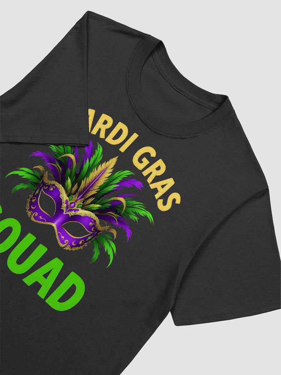 Mardi Gras Squad Feathered Mask Tee product image (3)