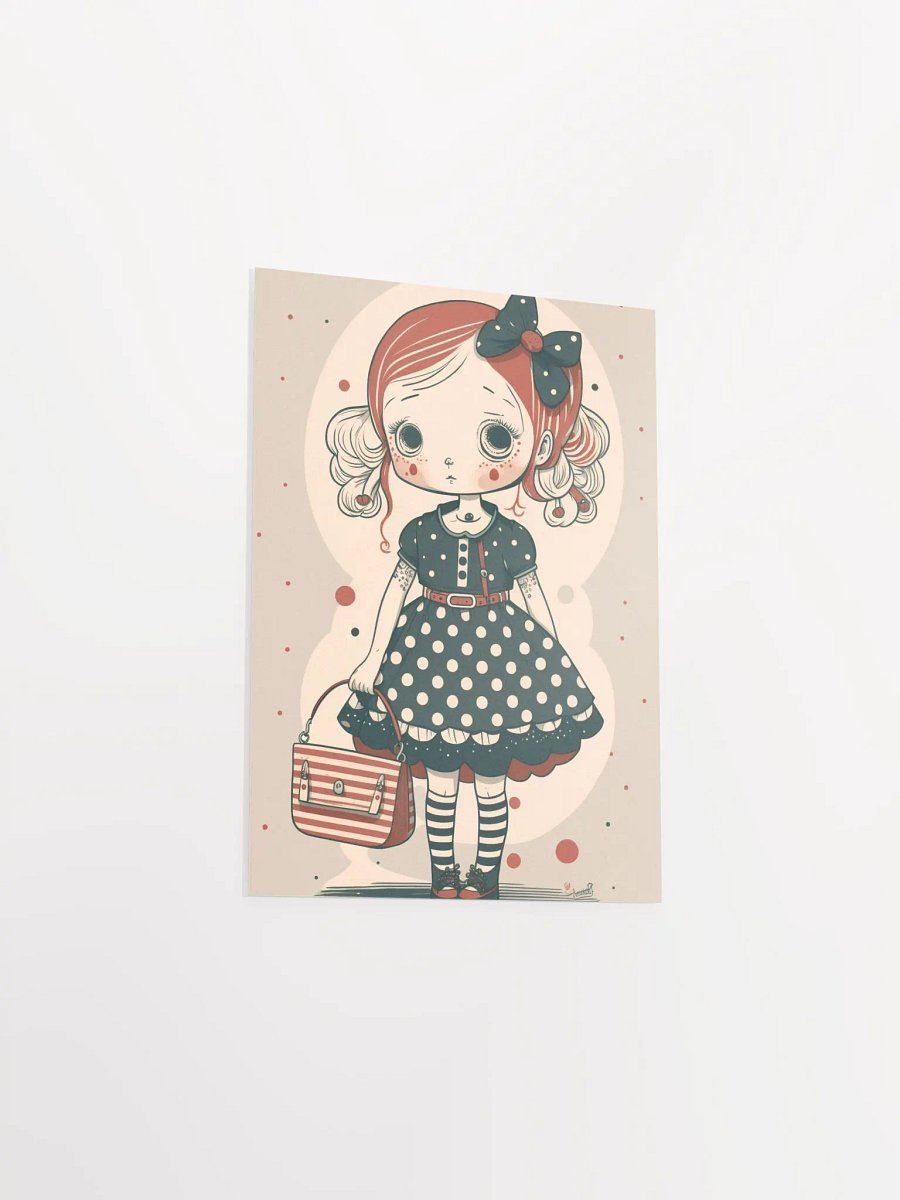 Whimsical Doll-Like Girl Matte Poster product image (15)