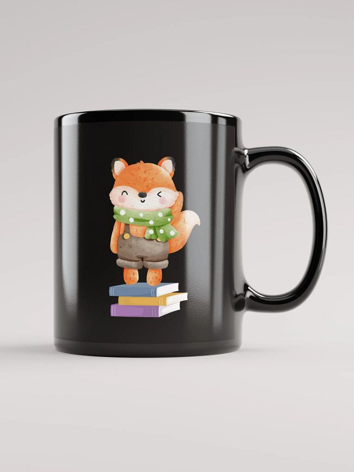 Studious Peach | Black Glossy Mug product image (1)