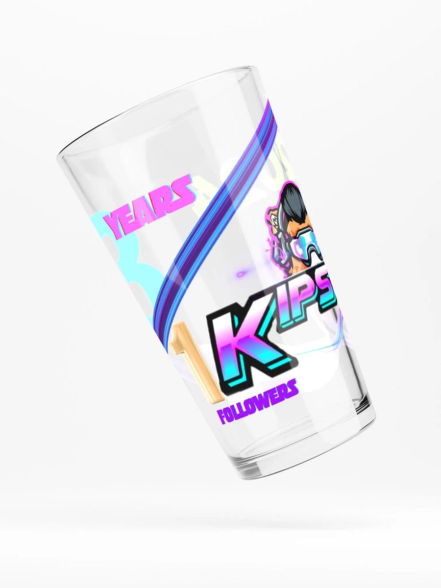 3 Years/1K Follower Commemorative Pint Glass product image (4)