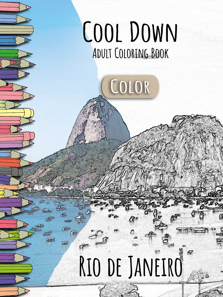 Cool Down [Color] | Adult Coloring Book: Rio de Janeiro product image (1)