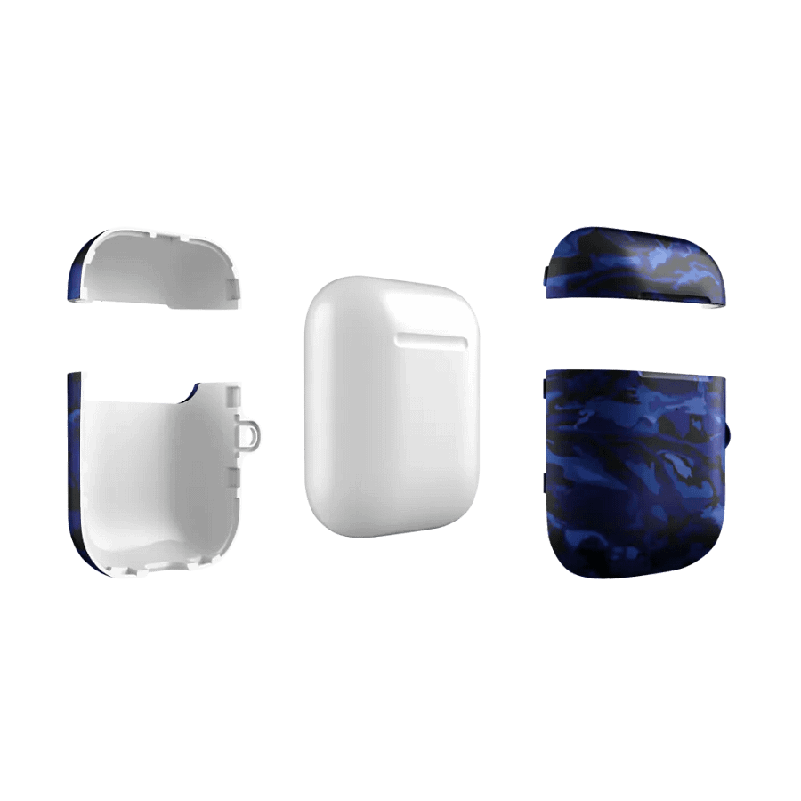 Dark Blue Camo AirPod Case product image (11)