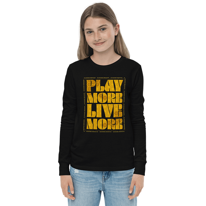 Play More Live More Youth Long Sleeve T-Shirt product image (9)
