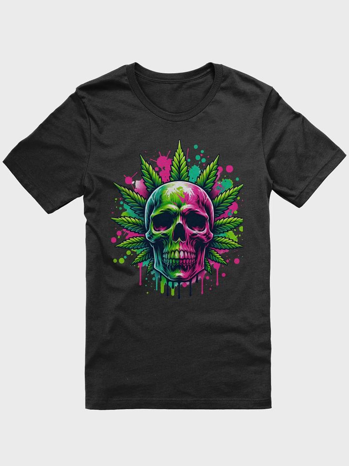 Cannabis Chaos Skull Splatter T-Shirt product image (1)