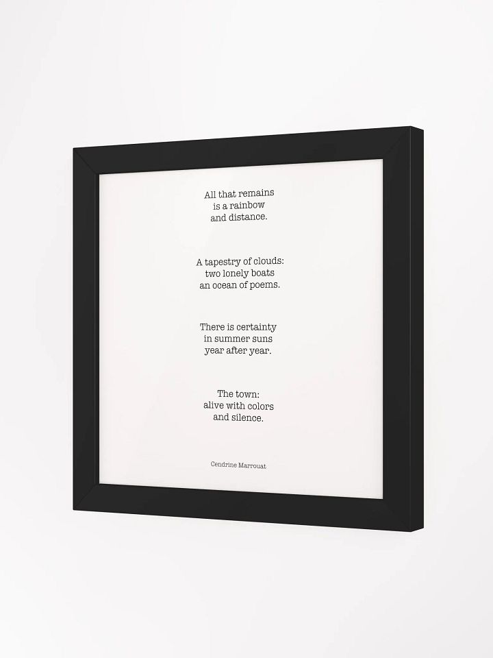 Four Haiku (Square Framed Poster) product image (2)
