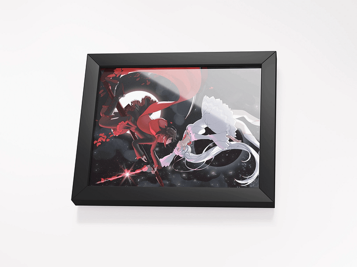 WHITEROSE ♦️💮♦️ FRAMED PRINT (S) product image (2)