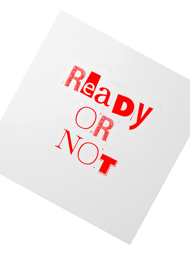 Ready or Not Stickers – Red product image (2)