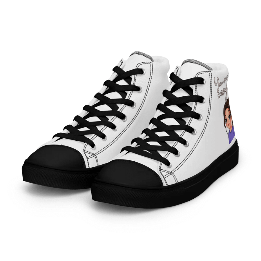 You Are Enough - Women's High Top Canvas Shoes product image (5)