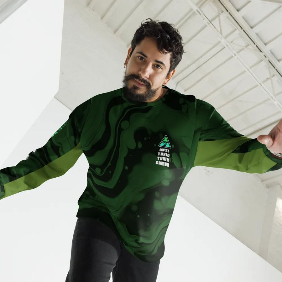 All-Over Print Anti-Toxic-Toxic-Gamer Sweatshirt product image (6)
