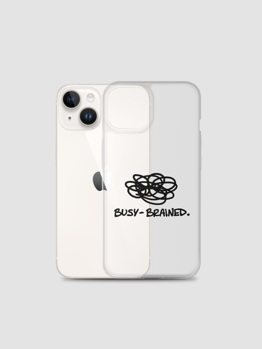 BUSY-BRAINED Clear Case for iPhone® product image (2)