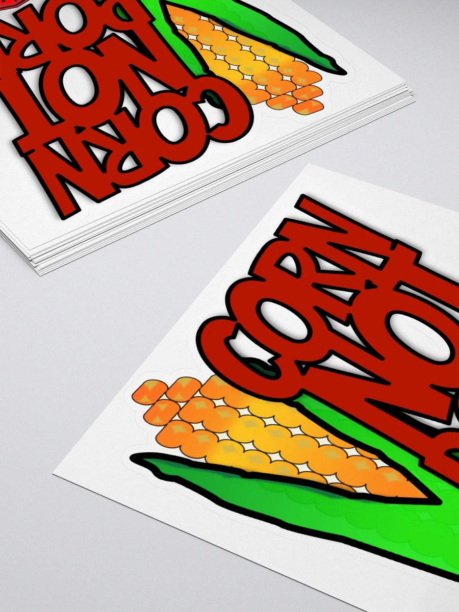 CORN NOT PORN Kiss-Cut Sticker product image (10)