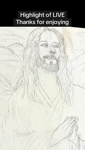 Painting with acrylics #jesus #ellenville #jesuslovesyou❤️ #love #painting #artist