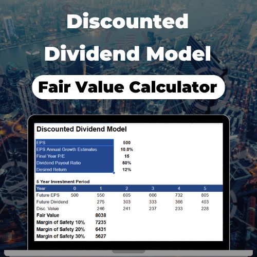 Discounted Dividend Model Fair Value Calculator product image (1)
